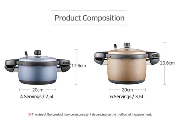 PN Black Pearl Color Pressure Cooker - Metal Blue 2.5L - Image 6