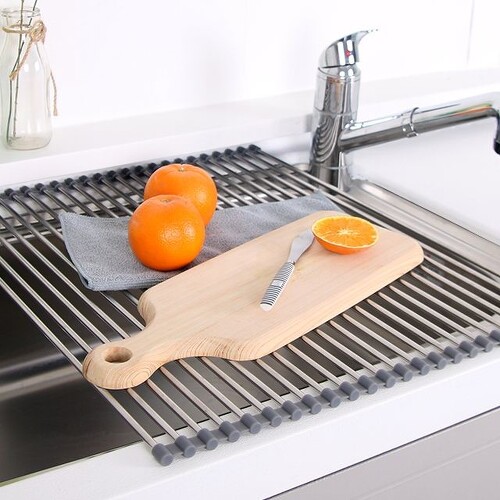 Bukcal Over the Sink Roll-Up Dish Drying Rack 24 bar