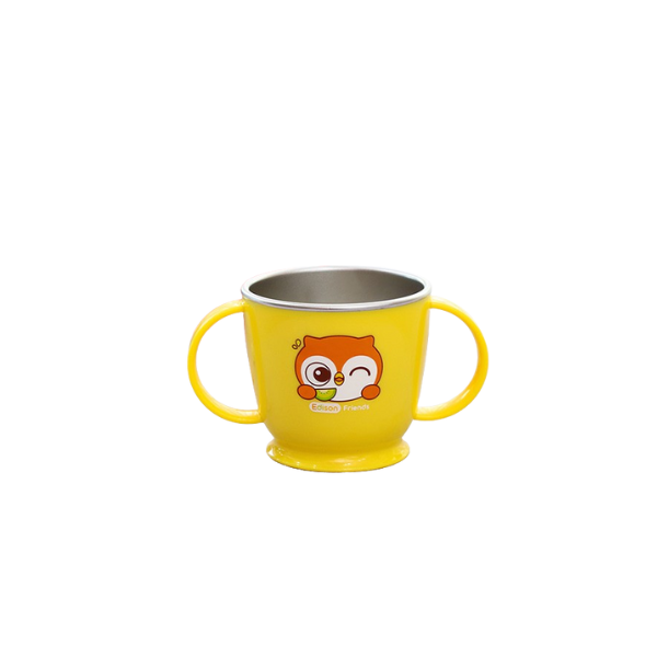 Edison Non-Slip Stainless Double-Handed Cup
