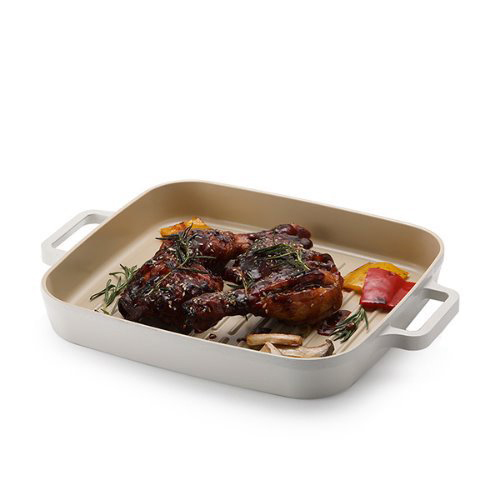 Neoflam FIKA Cast Aluminum Rectangular grill Pan 28cm