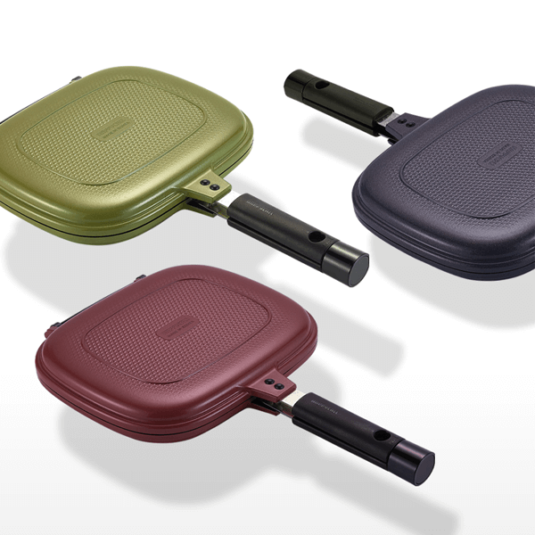 Happycall Compact Double side Frypan Jumbo Grill - Pink