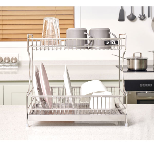 JCL premium Classic Mini 2-Tier Dish Drying Rack