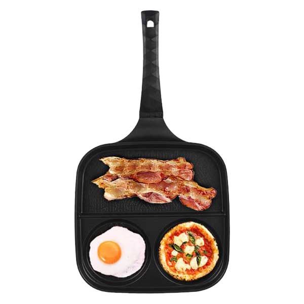 Queensense titanium coating square divided Frypan 27cm