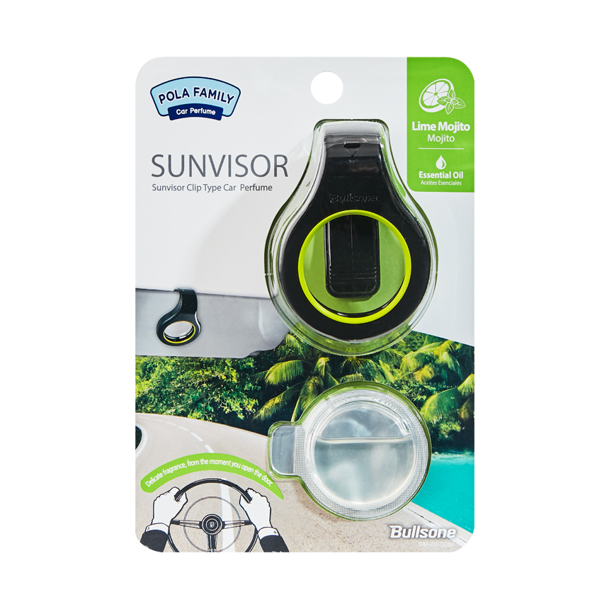 Bullsone Pola Family Sunvisor Clip Lime Mojito Scent 4 ㎖(0.14oz)